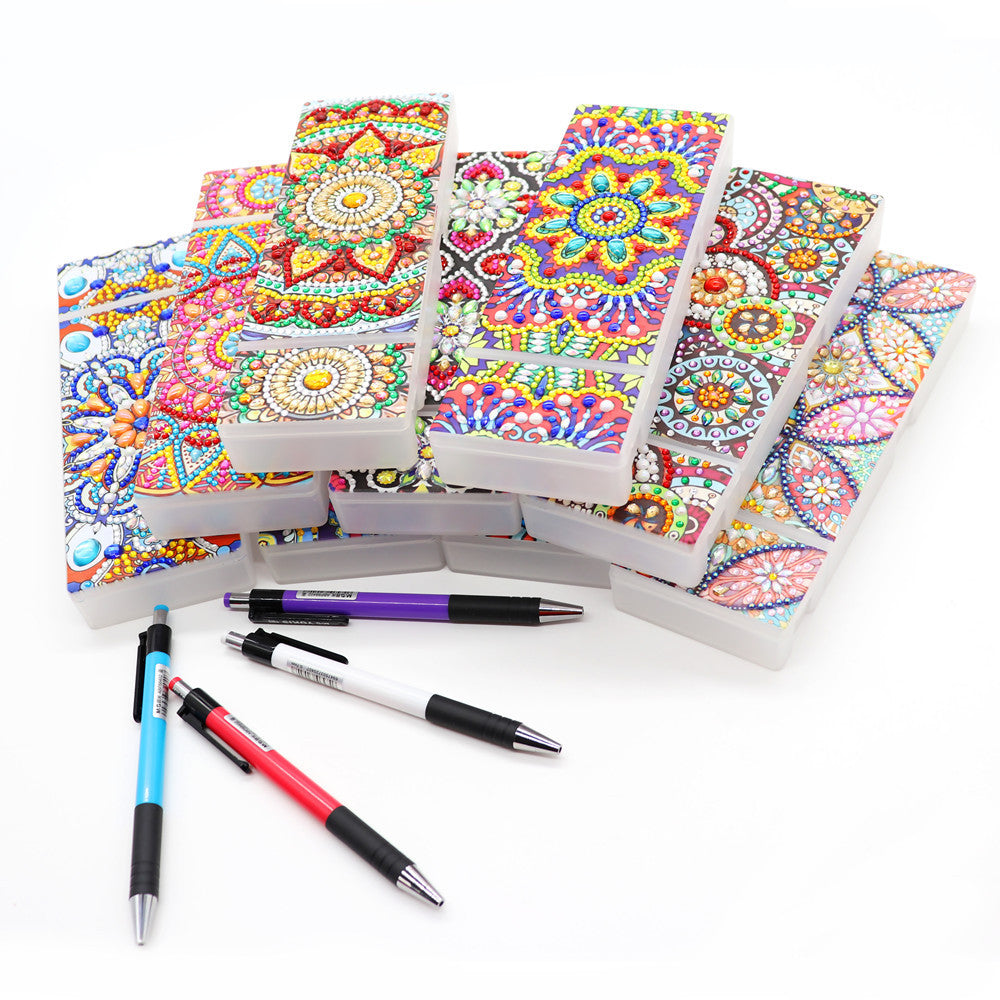 Diamond Painting Pencil Case with Crystal Storage Box
