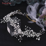 White Handmade Crystal Pearl Bridal Hair Accessories