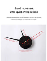 DIY Luminous 3D Wall Clock Stickers for Home Decor