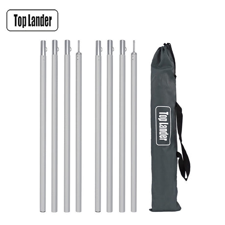 Adjustable 2m Aluminum Camping Tent Support Poles