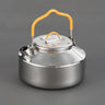 Naiveferry 1Pc Outdoor Camping Kettle 800ML Stainless Steel Teapot Portable Tea Kettle for Boiling Water Compact Lightweight Camp Coffee Pot Outdoor Hiking Cooking Equipment
