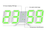 LED Digital Wall Clock with Alarm - Home Decor Item