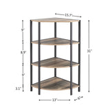 4-Tier Corner Shelf,Multipurpose Display Storage Stand For Kitchen,Home Office,living Room,Small Space