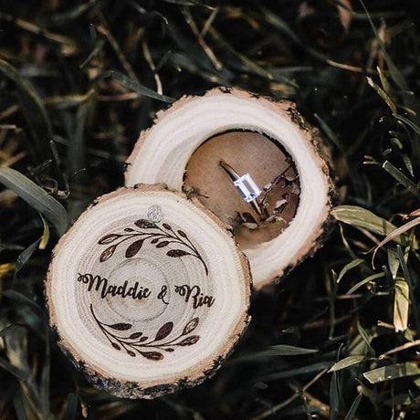 Wooden Ring Box and Jewelry Organizer
