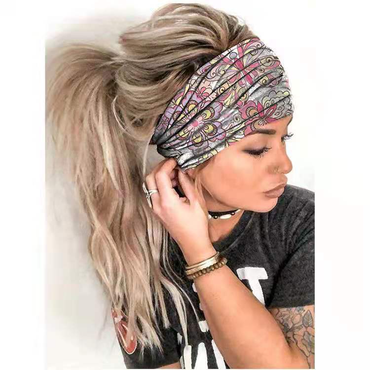 Women's Wide Yoga Headscarf Hair Band