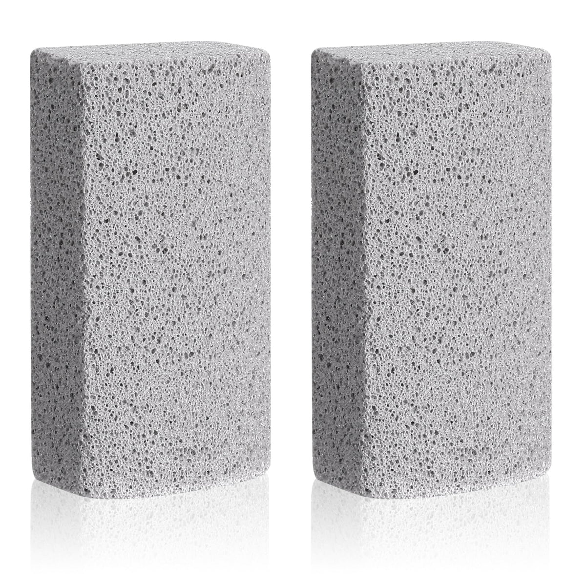 Psyqtsuary Pet Hair Removal Stone 2 Pcs Pumice Stone for Cleaning Pet Hair 4 Inch Cat Fur Removal Tool Dog Hair Remover for Car Interior Furniture Carpet Couch Bedding (Grey)