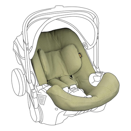 UKJE Cover Compatible with Doona Car Seat and Stroller CPSC Compliant Standard Car Seat Protector Car Seat Liner for Infant Car Seat - Eucalyptus (Green)