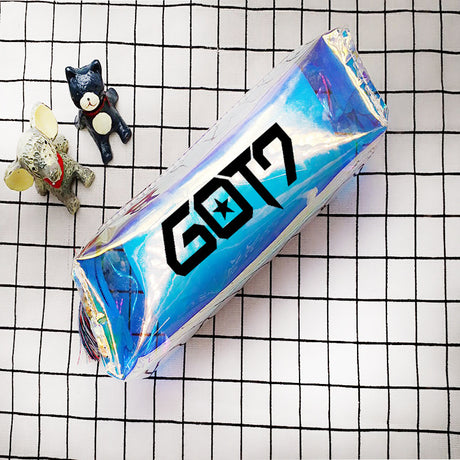 Laser Transparent Color Pencil Case, Korean Style Stationery