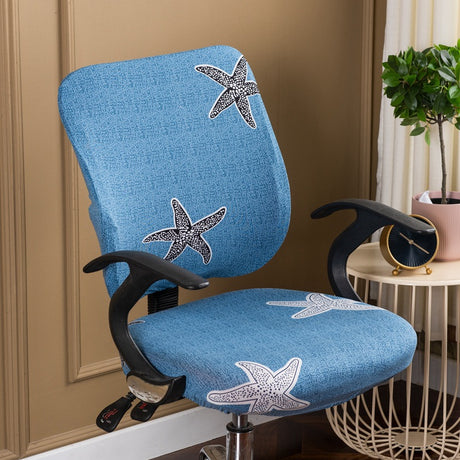 Simple Stretchable Office Chair Cover Set