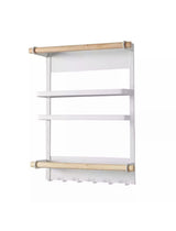 Magnetic Kitchen Towel Rack and Storage Organizer