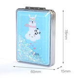 Rectangular Flowing Sand Makeup Mirror for Women