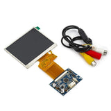 TFT LCD Display RGB LCD Display Module Kit Monitor Screen for Car AV Digital Photo Frame Multi-Function Car-Styling (3.5 inch Screen)