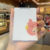 Portable Cartoon Folding Crown Monkey Makeup Mirror