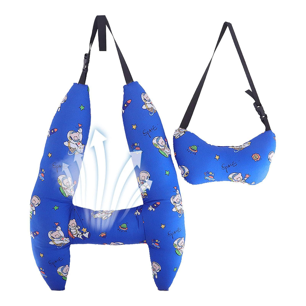 Generic Kids Car Seat Head Support H Shape Kids Neck Pillow - Kid Car Sleeping Head Support 28x22in Car Travel Pillow with Headrest for Kids and Adults for Head Neck Arm Supports