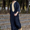 Stylish Men's Black Long Shirt Muslim Robe