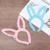 LED Bunny Ears Headband - Plush Hair Accessories
