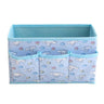 Kawaii Collapsible Storage Bin Cute 4 Grids Storage Box Makeup Holder Office Desk Organizer Room Decor for lipstick，makeup brush，hair accessories...