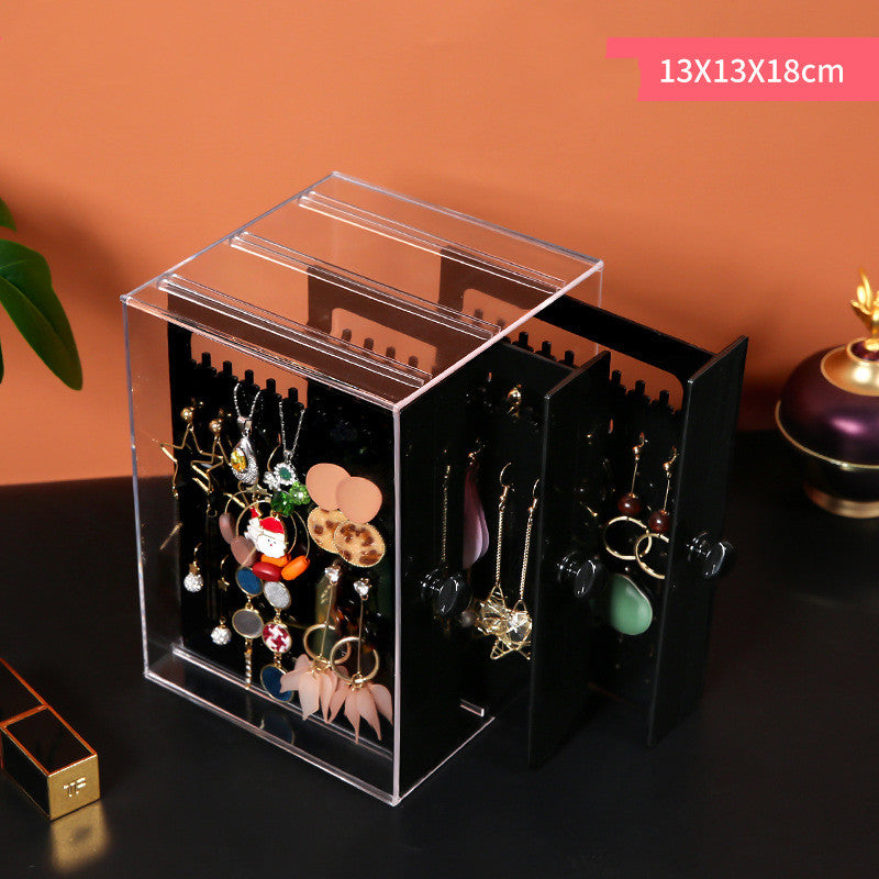 Transparent Jewelry Organizer Display Box for Earrings