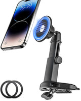 YOOZ Car CD Slot Phone Mount Magnetic Car CD Player Phone Holder Mag-Safe with Telescopic Arm [Upgraded Powerful Magnet] for iPhone 15/14/ 13 Series MagSafe Case & Other Android Phones