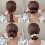 Korean Style Flower Bun Maker Hair Accessory for Women