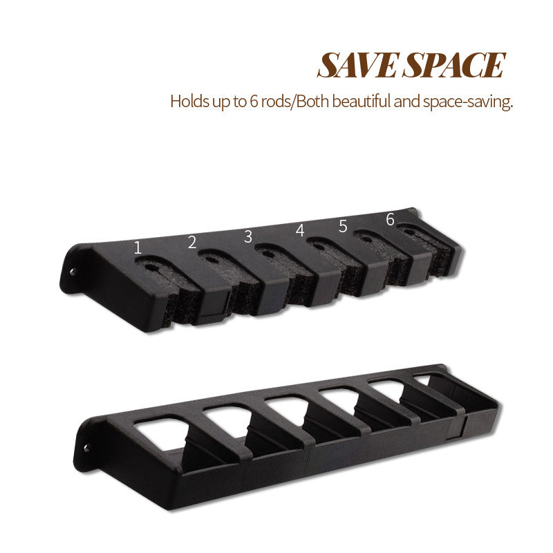 Fishing Rod Wall Display Rack for Home Storage