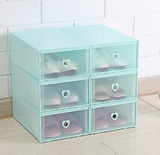6-Pack Thick Transparent Drawer Shoe Storage Boxes