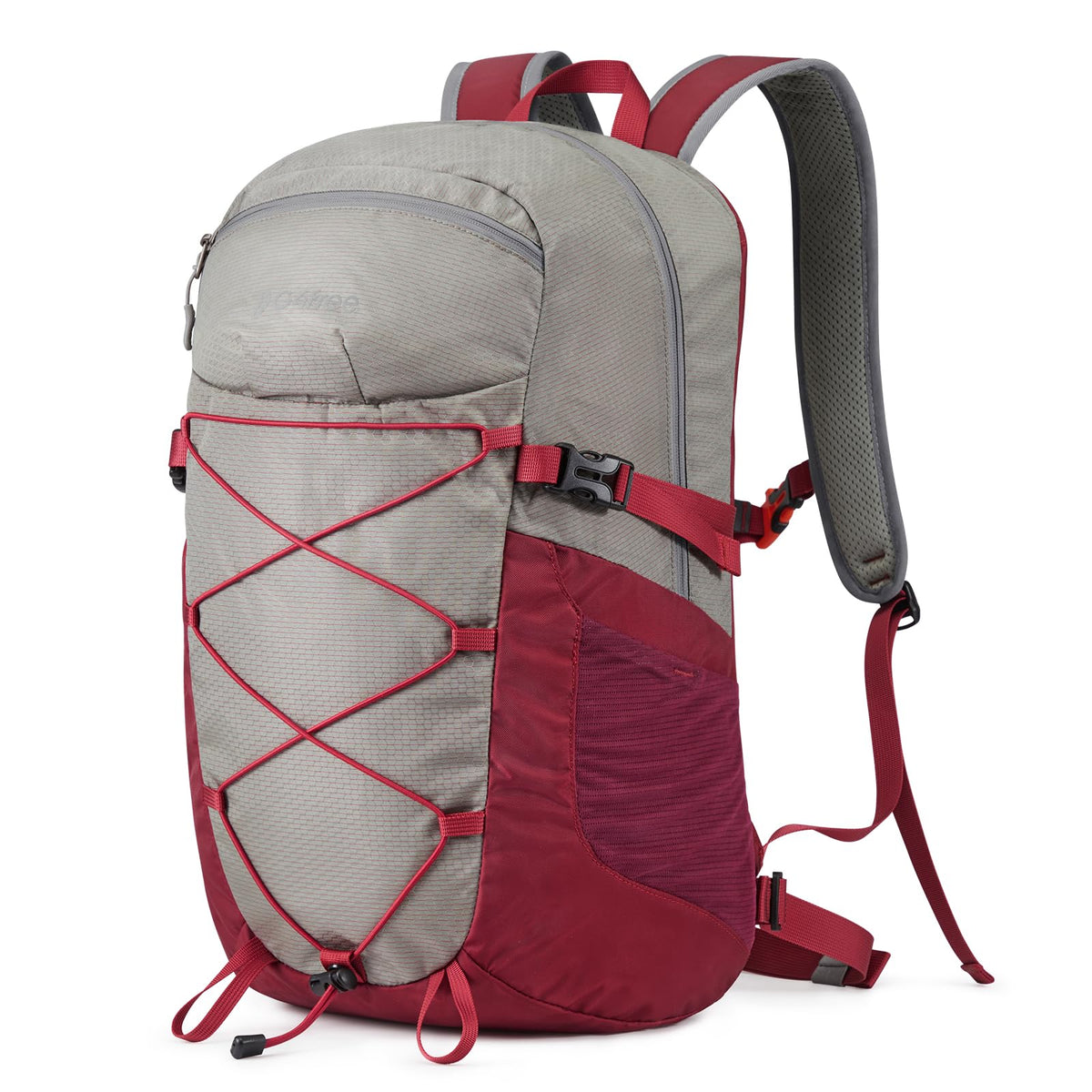 G4Free 30L Hiking Travel Backpack Outdoor Water Repellent Camping Daypack for Men Women (Red)