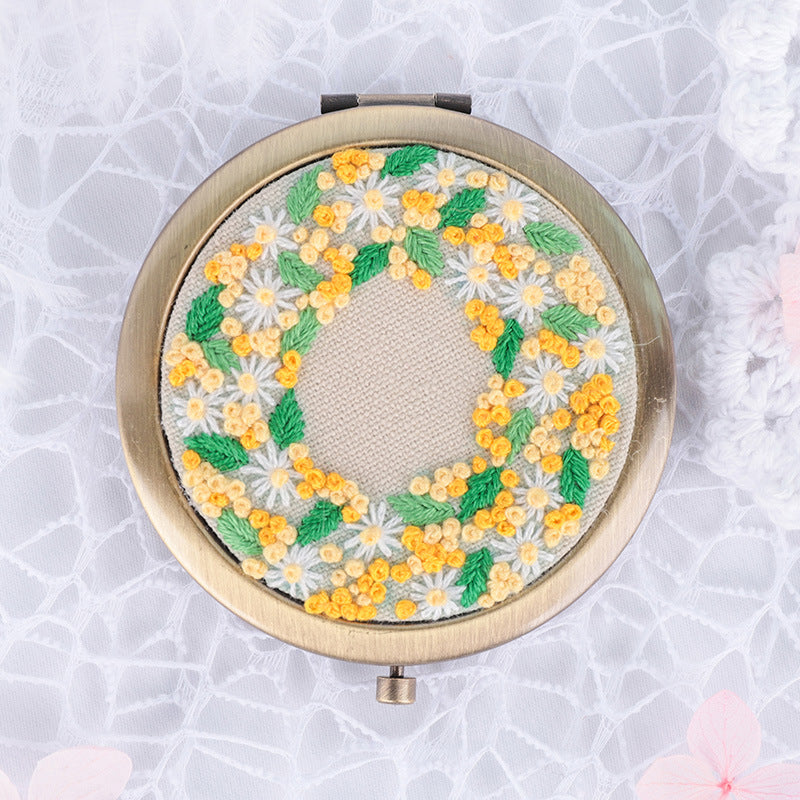 DIY Embroidery Kit for Makeup Mirror Beginners