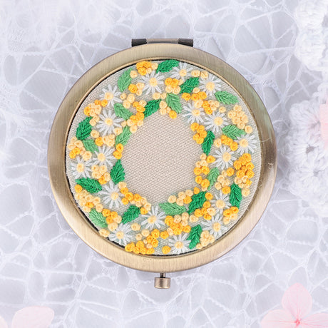DIY Embroidery Kit for Makeup Mirror Beginners