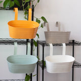 Removable Double Hook Hanging Planter with Oval Design