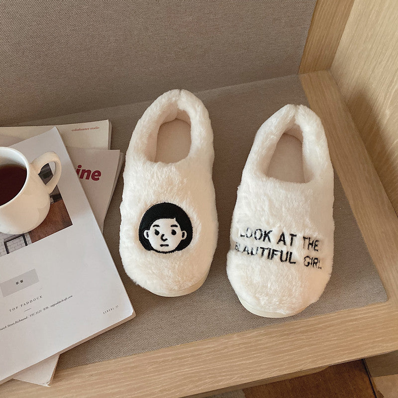 Cozy Cotton Slippers for Home Use
