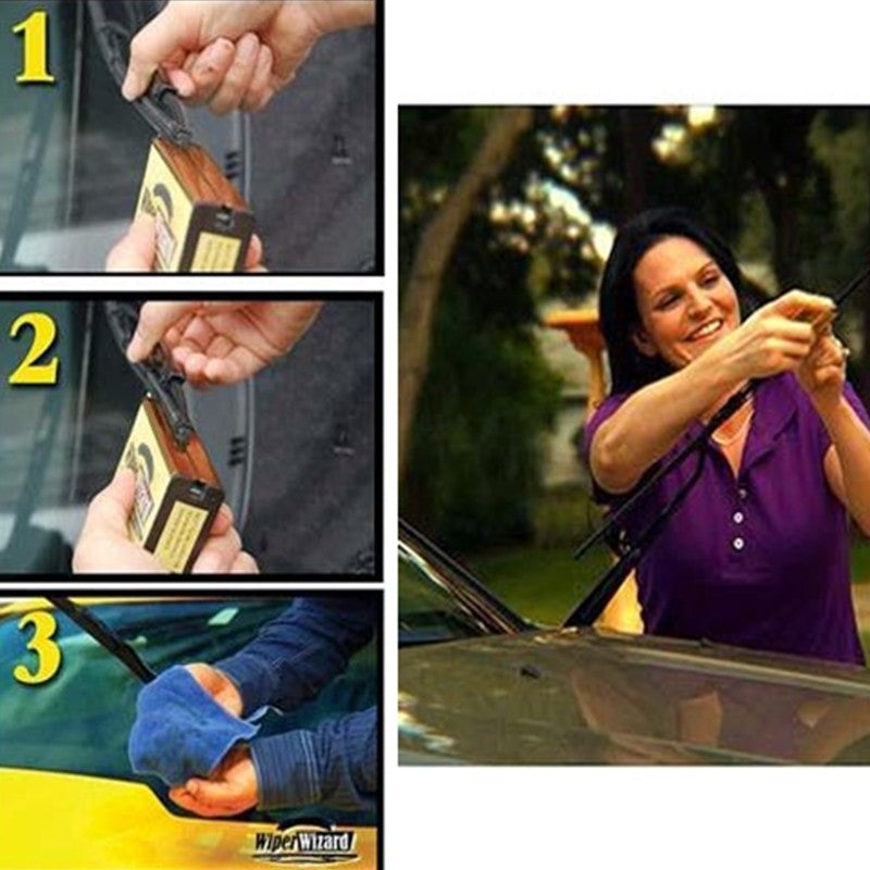 Car Windshield Wiper Cleaner and Repair Brush