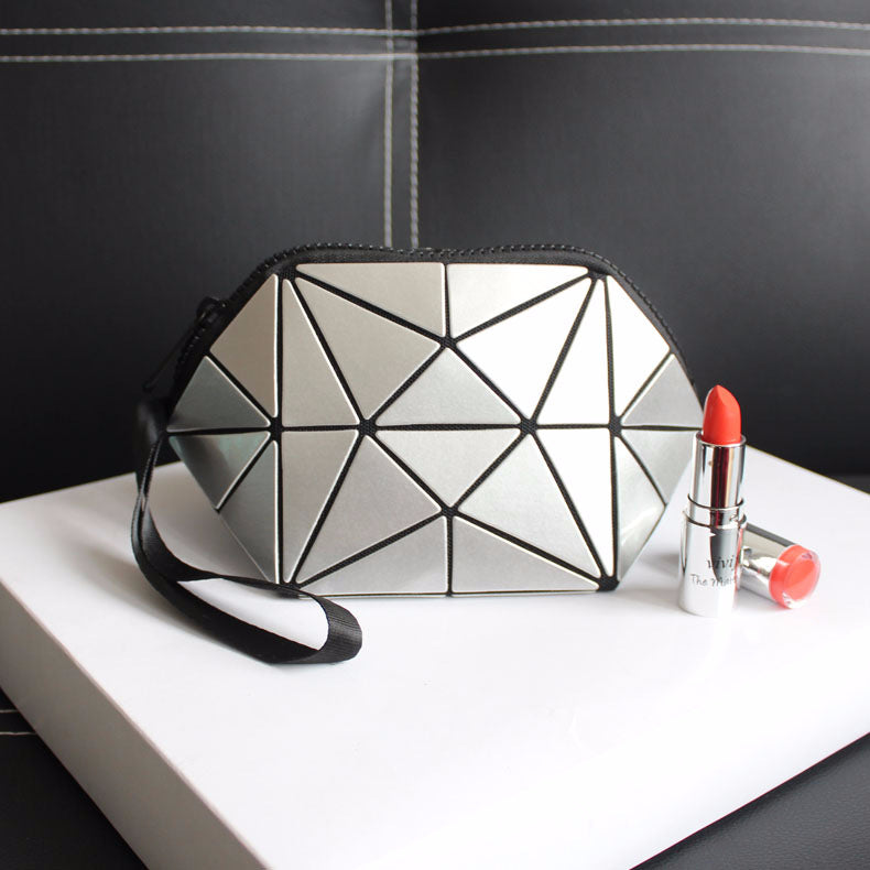 Irregular Semicircular Cosmetic Bag in Unique Colors