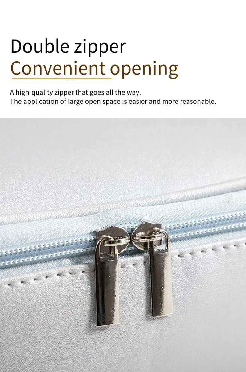Waterproof PU Makeup Bag for Women - Toiletries Organizer