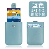 Thick PU Leather Card Holder with Custom Logo, Large Capacity