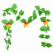 2 Pieces Fake Plastic Grapes Vines for Home Decor