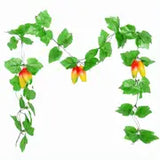2 Pieces Fake Plastic Grapes Vines for Home Decor