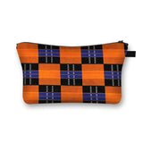 Geometric Print Polyester Cosmetic Bag for Travel