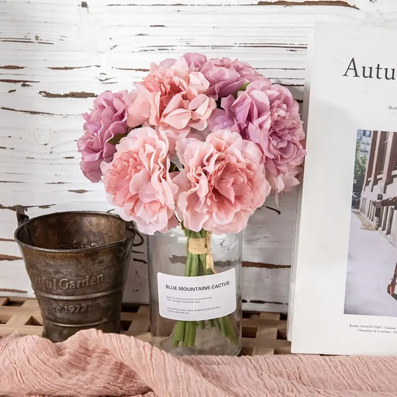 Artificial Peony Bouquet for Home and Wedding Decor