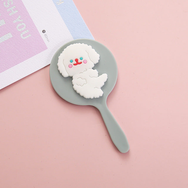 Cute Mini Portable Cartoon Makeup Mirror (Handheld)