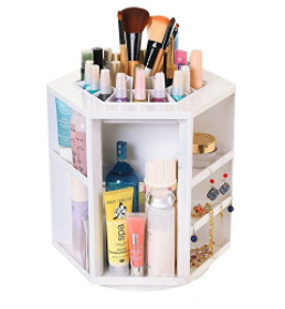 360-Degree Rotating Makeup Organizer - Korean Style