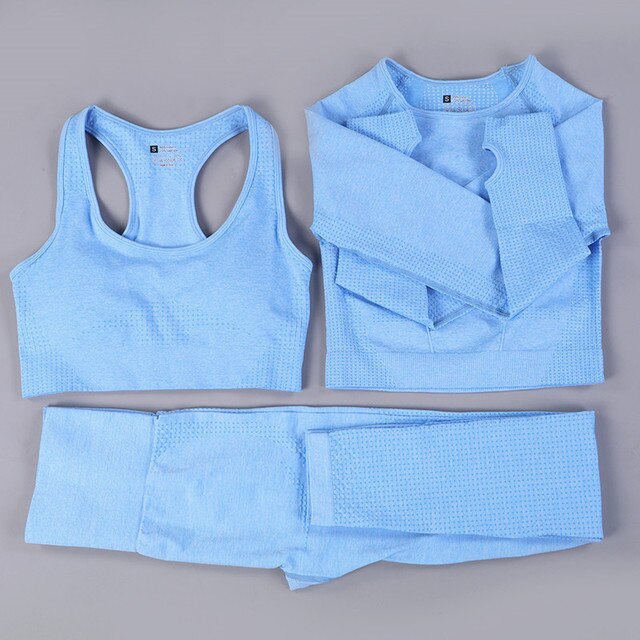 2/3PCS Seamless Women Workout Sportswear - Atlantic Shopping Mall