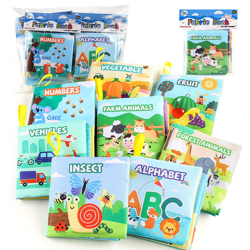 3D Baby Cloth Book Educational Toy Set - 9 Themes