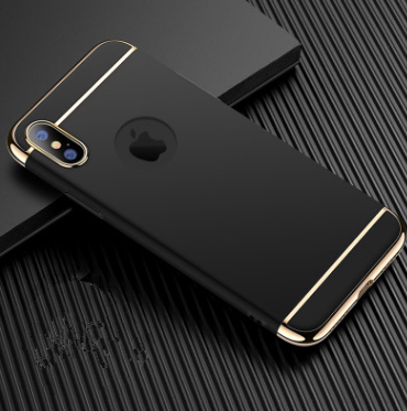3-Section Electroplated PC Case for iPhones