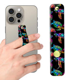 Phone Finger Strap Holder Portable Phone Grip Loop Telescopic Silicone Phone Stand Compatible with Most Smartphones (Watercolor Sea Turtle)