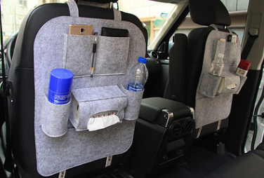 Car Seat Cover with Backrest Storage Bag