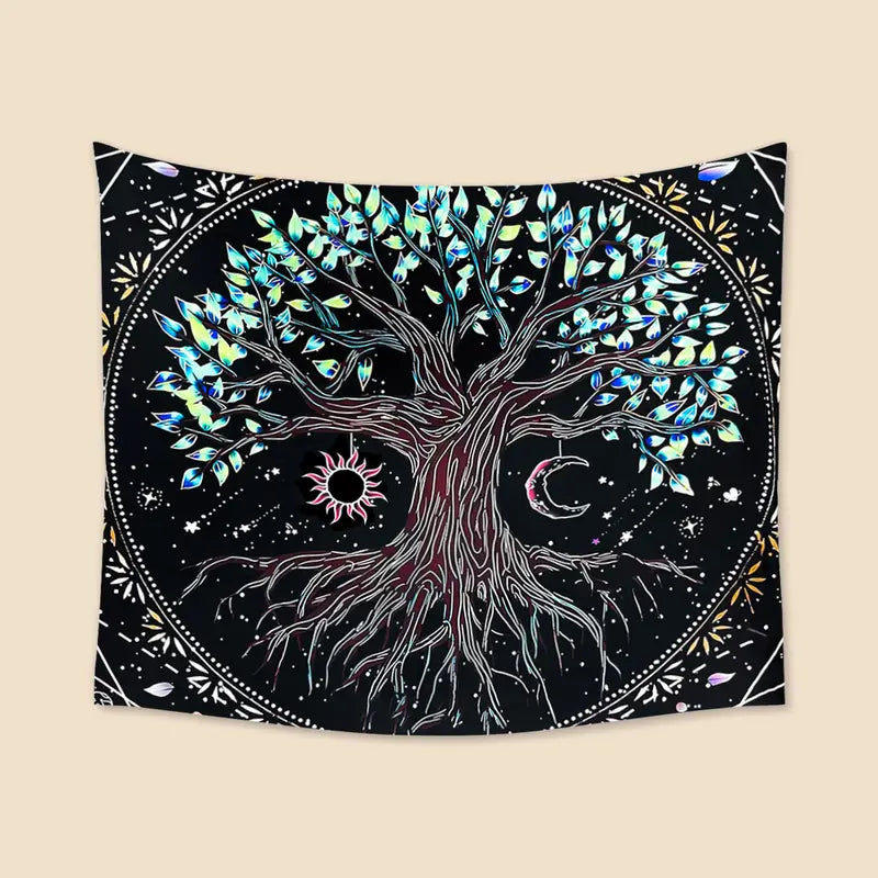 Tree of Life Tapestry Wall Hanging for Home Decor