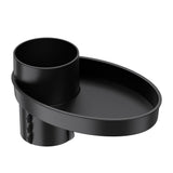 Shkalacar Car Seat Snack Tray - Travel Tray Cup Holder for Kids Car Seat with Plate Organizer Rotatable Carseat Cup Holder with Food Trays