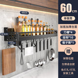 Wall-Mounted Multifunctional Kitchen Storage Rack
