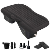 HNXKB SUV Air Mattress Car - Thickened X Inflatable car air Mattress Back seat for Sleeping Pad Car Mattress Back Portable Integrated SUV Camping Bed with 2-in-1 Air Pump Pillows X Carry Bag(Black)